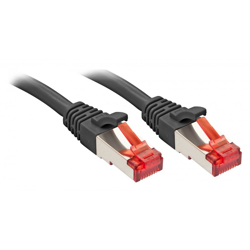 Lindy 47779 Cable de red - Negro 2 m Cat6 S FTP (S-STP)