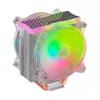 Mars Gaming MCPU66 Disipador CPU Triple ARGB TDP 220W - 2 Ventiladores 