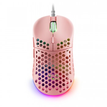 Mars Gaming MM55P Ratón Gaming RGB 12800 DPI - Rosa