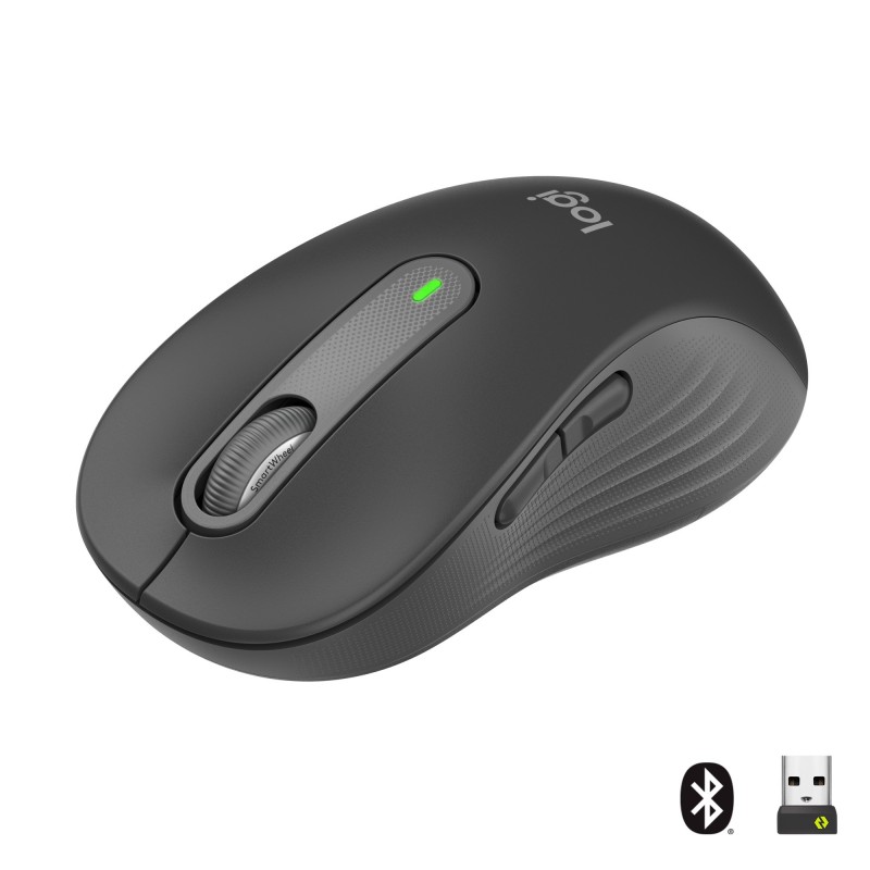 Logitech Signature M650 L Ratón Óptico Inalámbrico 2000DPI Grafito 910-006236
