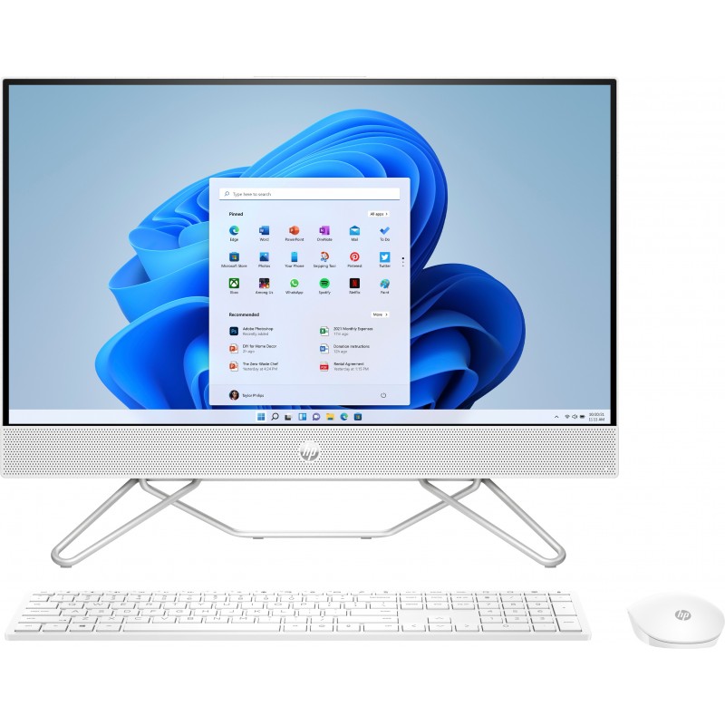 HP 24-cb0035ns Blanco - 23.8" - AMD Ryzen 3 5300U - 8GB - 512GB -Windows 11 Home 58L59EAABE