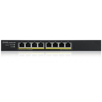 Zyxel GS1915-8EP Gestionado L2 Gigabit Ethernet (10 100 1000) Energía sobre Ethernet (PoE) Negro GS1915-8EP-EU0101F