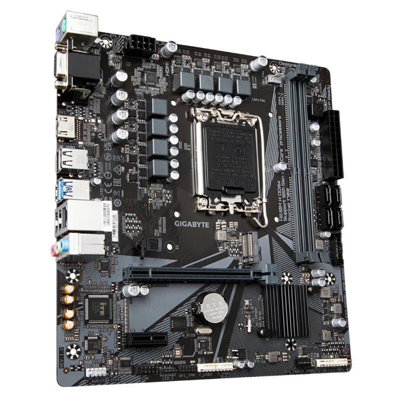Gigabyte H610M H DDR4 - LGA 1700 - micro ATX - Intel H610 Express