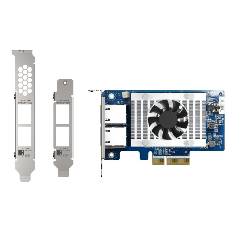 QNAP QXG-10G2T-X710 adaptador y tarjeta de red Interno Ethernet 1000 Mbit s