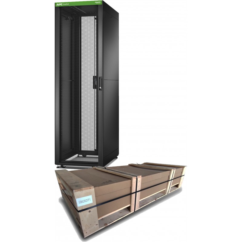 APC Easy Rack 600mm 42U 1000mm , with Roof, Side panel Rack o bastidor independiente Negro ER6202FP1
