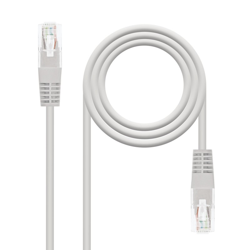 Nanocable Cable de red latiguillo RJ45 Cat.6 UTP AWG24, Gris, 1.5m 10.20.0401-L150