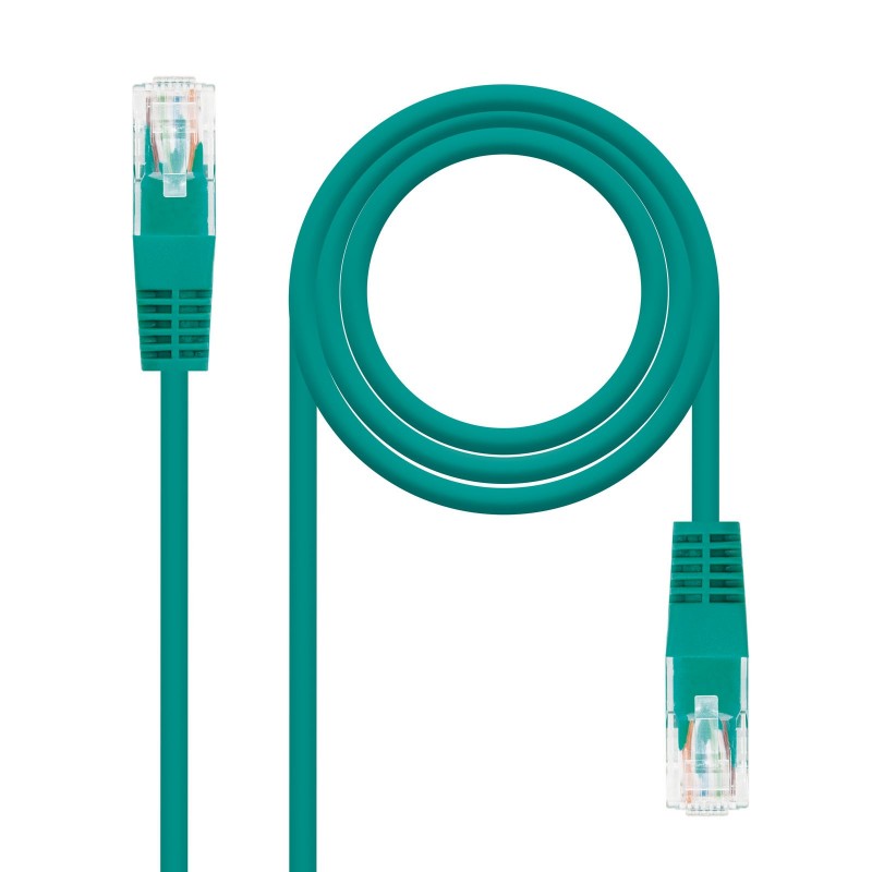 Nanocable Cable Red Latiguillo RJ45 CAT.6 UTP AWG24, Verde, 30 cm 10.20.0400-L30-GR