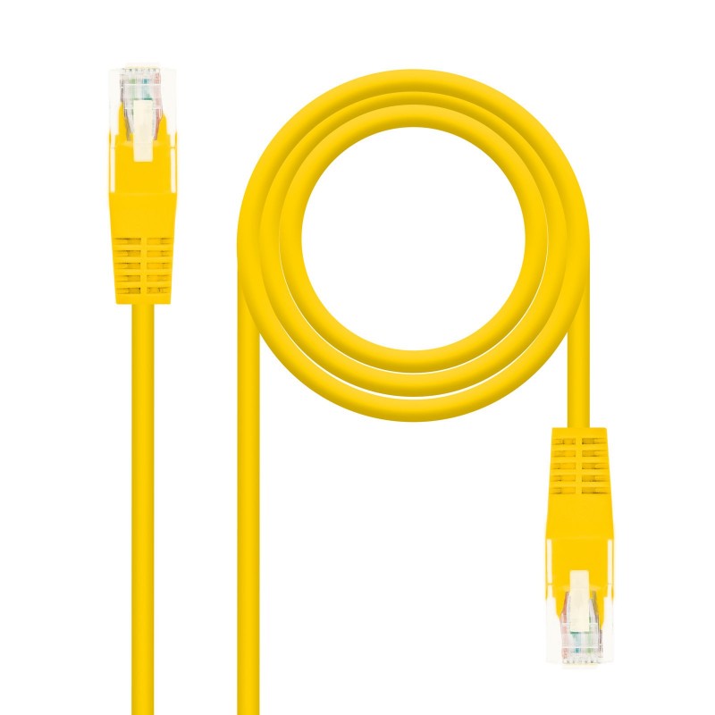 Nanocable Cable Red Latiguillo RJ45 CAT.6 UTP AWG24, Amarillo, 30 cm 10.20.0400-L30-Y
