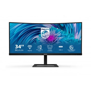 Philips E Line 346E2CUAE 00 - 34" Wide Quad HD+ - LCD - Negro - 100Hz
