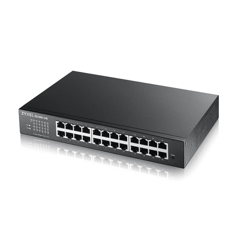 Zyxel GS1900-24E-EU0103F switch Gestionado L2 Gigabit Ethernet (10 100 1000) 1U Negro