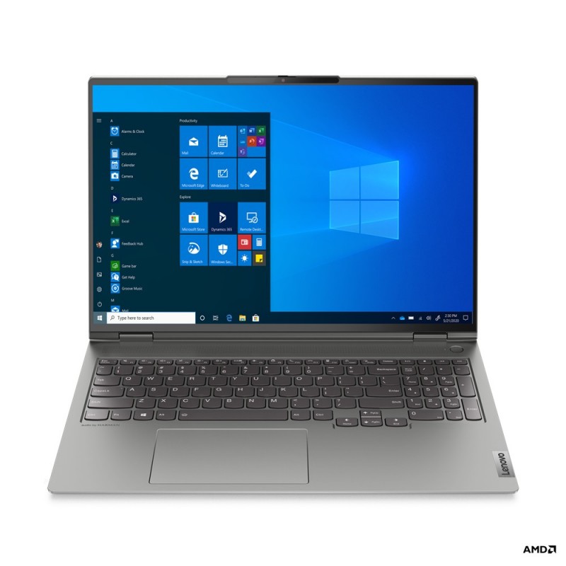 Lenovo ThinkBook 16p Gris - 16" - AMD Ryzen 7 - 16GB - 512GB SSD - NVIDIA GeForce RTX 3060 - Windows 20YM003CSP