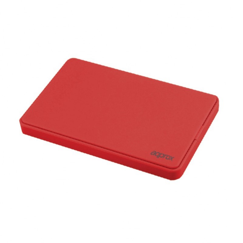 Approx APPHDD200R caja para disco duro externo Caja de disco duro (HDD) Rojo 2.5"