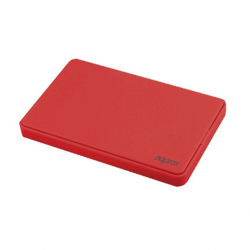 Approx APPHDD300R caja para disco duro externo Caja de disco duro (HDD) Rojo 2.5"