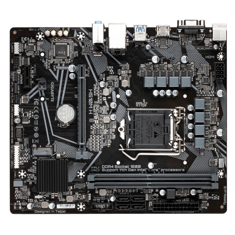 (Reacondicionado) Gigabyte H510M H - LGA 1200 - micro ATX - Intel H510 Express GAH51MH-00-G