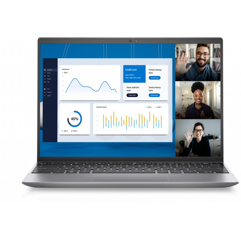 DELL Vostro 5320 Gris - 13.3" - Intel Core i5 - 16GB - 512GB SSD - Windows 11 Pro 3N9JD