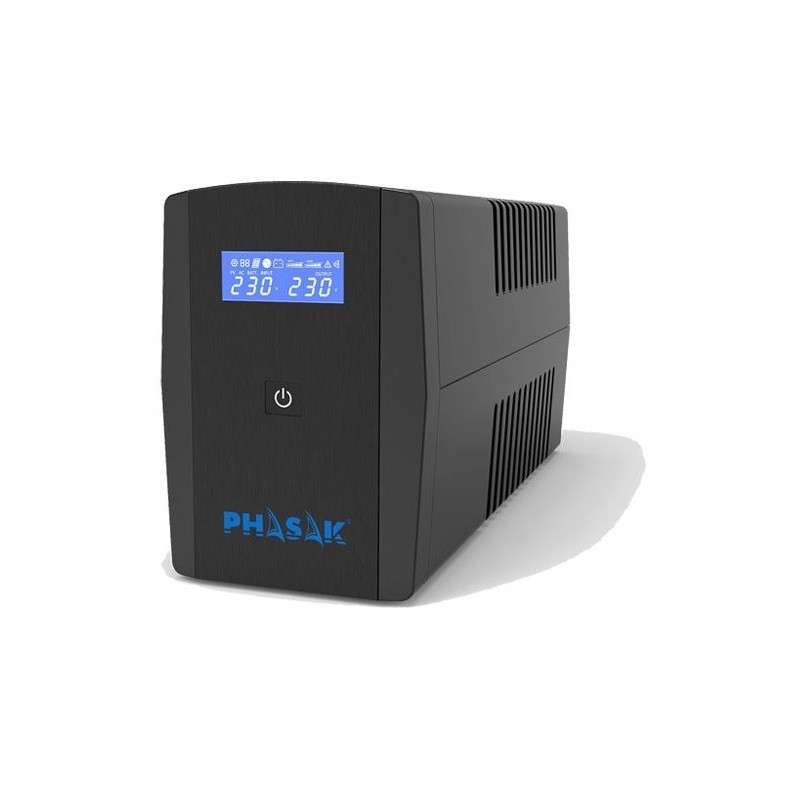 Phasak Sirius Línea interactiva 1,26 kVA 720 W 4 salidas AC PH 7312