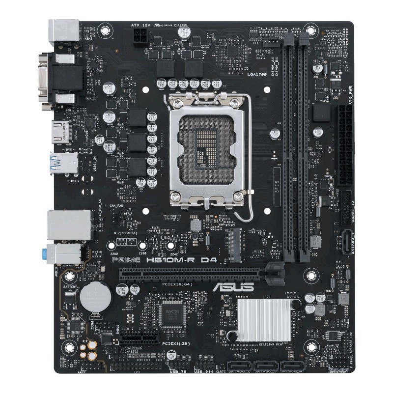 ASUS PRIME H610M-R D4 - LGA 1700 - micro ATX - Intel H610 90MB1B40-M0ECY0