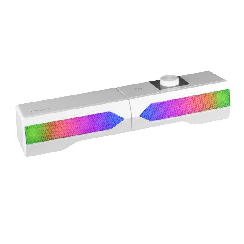 Mars Gaming MSDUOW Barra de Sonido + Altavoces Gaming 2.0 RGB Mesh Bluetooth 5.0 y Jack Sonido DSP 1