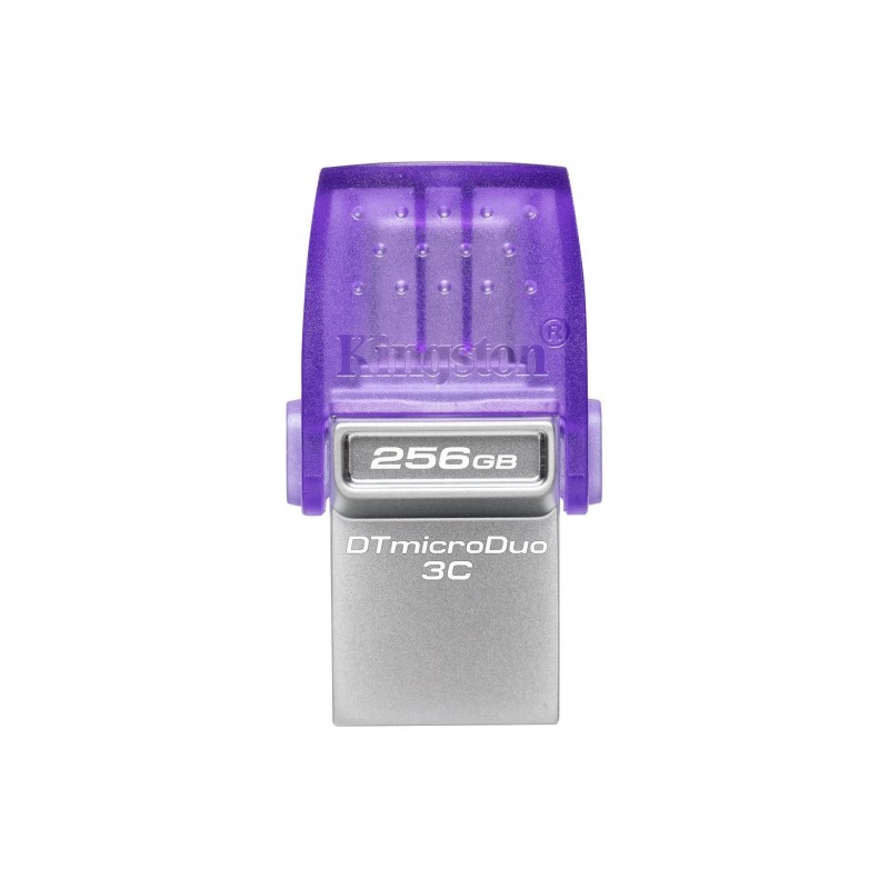 Kingston Technology DataTraveler microDuo 3C 256GB - USB Type-A   USB Type-C - Acero inoxidable, Púr DTDUO3CG3 256GB