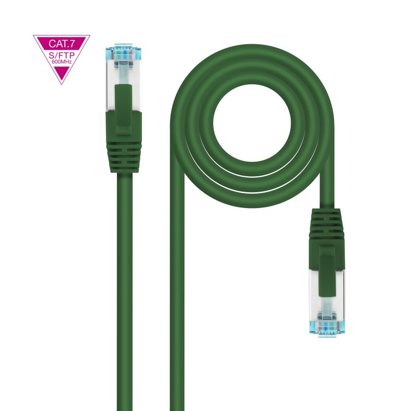 Nanocable Cable de Red Cat.7 600MHZ LSZH SFTP PIMF AWG26, Verde, 2 m 10.20.1702-GR
