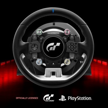 Thrustmaster T-GT II Volant + pedalier 4160823 Negro, Acero satinado USB Volante + Pedales PC, PlayS