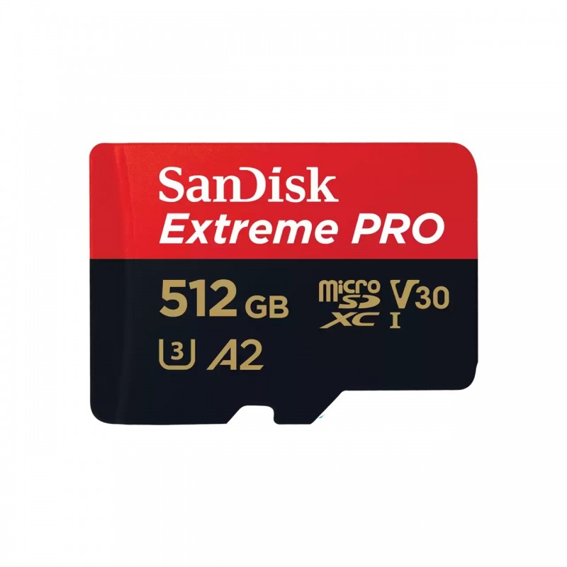 SanDisk Extreme PRO 512GB MicroSDXC Class 3 (U3) - Clase 10 SDSQXCD-512G-GN6MA