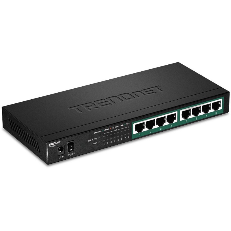 Trendnet TPE-TG83 switch No administrado Gigabit Ethernet (10 100 1000) Energía sobre Ethernet (PoE)
