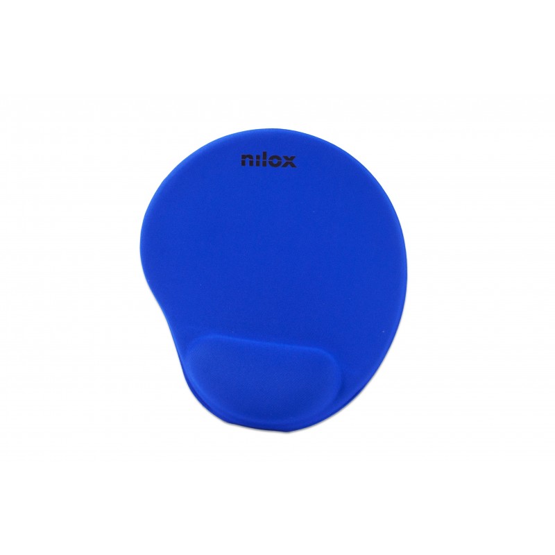 Nilox Alfombrilla ergonómica de color azul NXMPE02