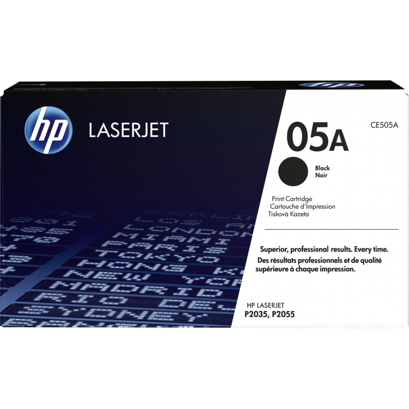 Cartucho de toner original LaserJet HP 05A negro CE505A