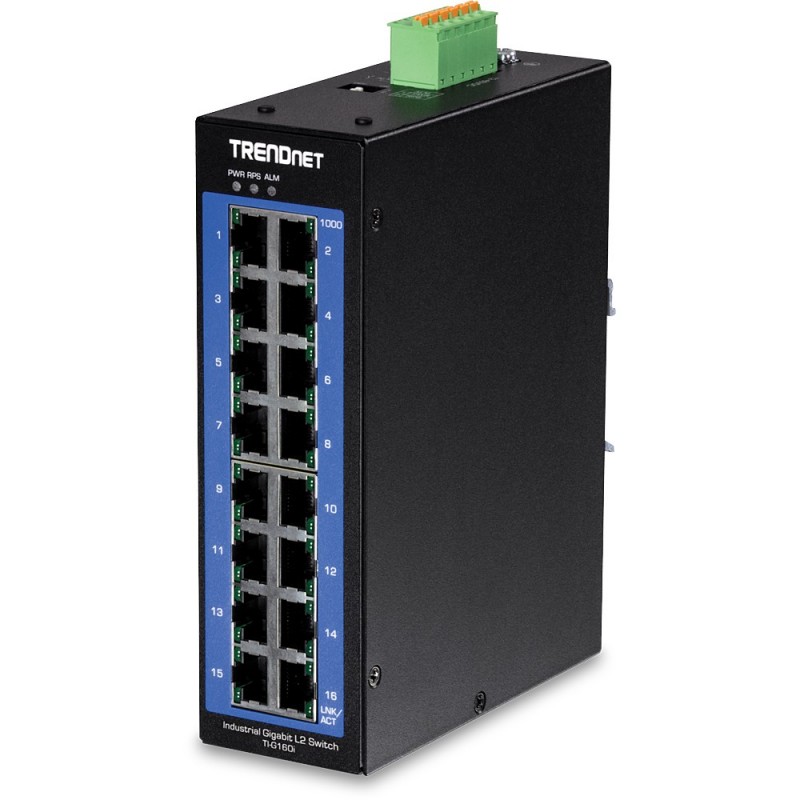 Trendnet TI-G160i Gestionado Gigabit Ethernet (10 100 1000) Negro