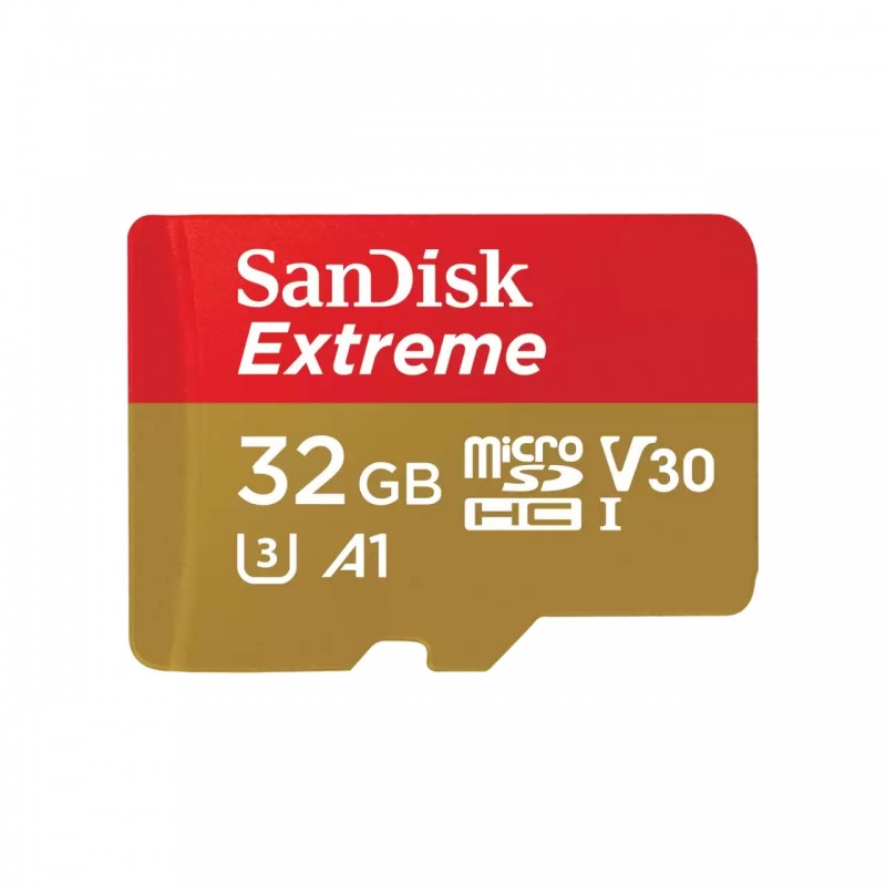 SanDisk Extreme 32GB MicroSDHC Class 3 (U3) - Clase 10 SDSQXAV-512G-GN6MA