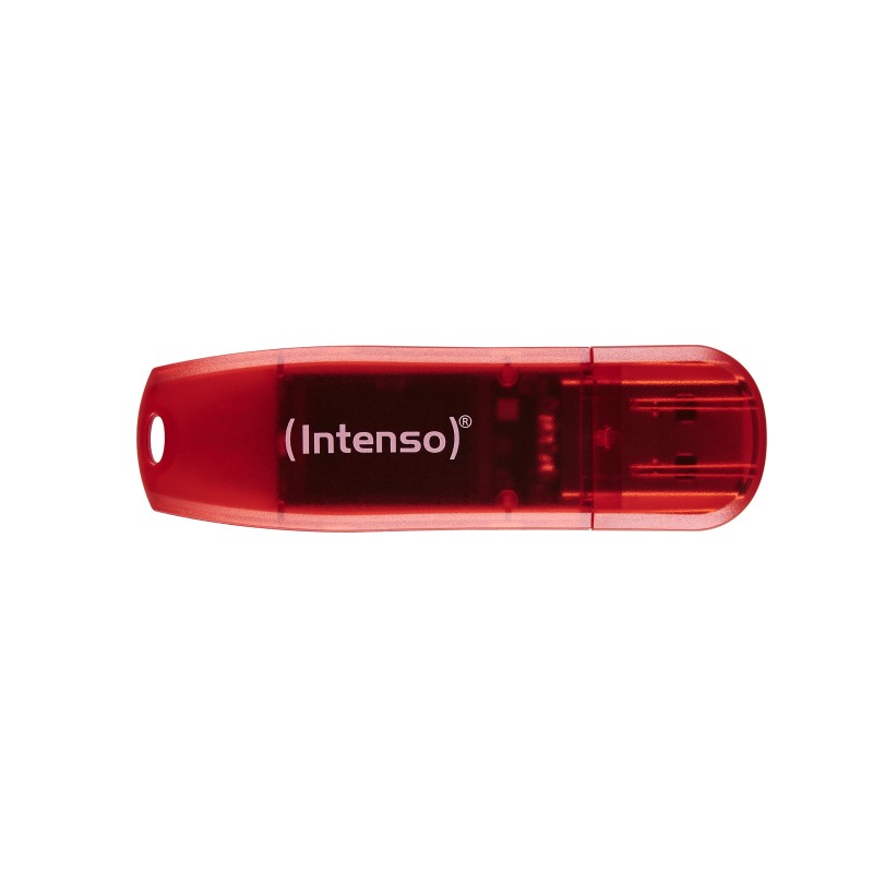Intenso Rainbow Line 128GB - USB Type-A - Rojo, Transparente 3502491
