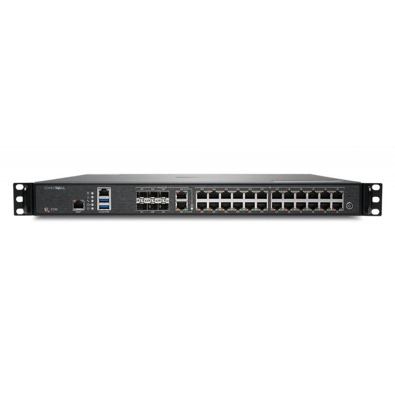 SonicWall NSA 5700 cortafuegos (hardware) 1U 28000 Mbit s 02-SSC-3928