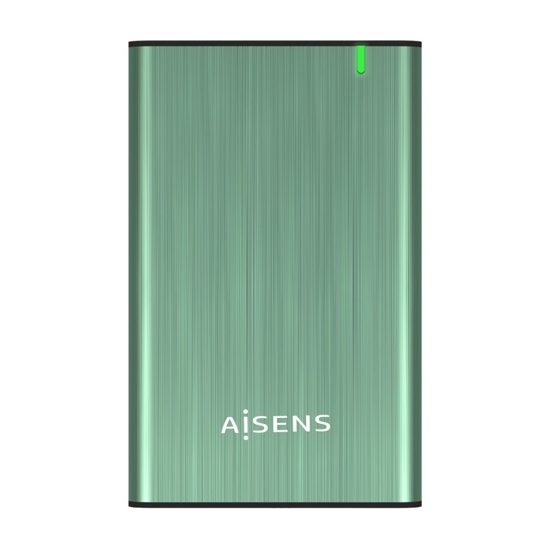 AISENS Caja Externa 2.5" ASE-2525SGN 9.5 mm SATA A USB 3.0 USB 3.1 Gen1, Verde Primavera