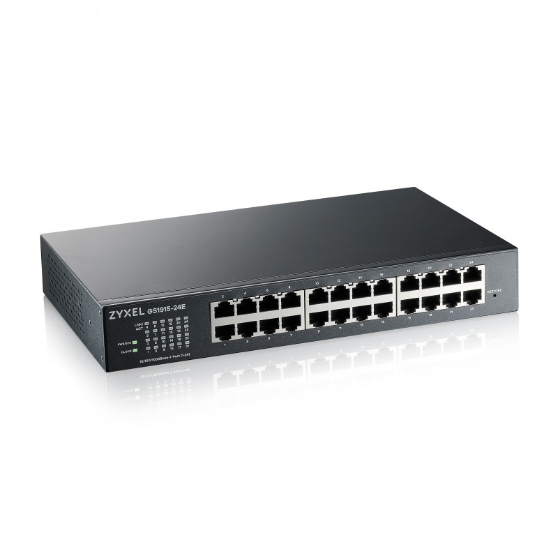 Zyxel GS1915-24E Gestionado L2 Gigabit Ethernet (10 100 1000) 1U Negro GS1915-24E-EU0101F