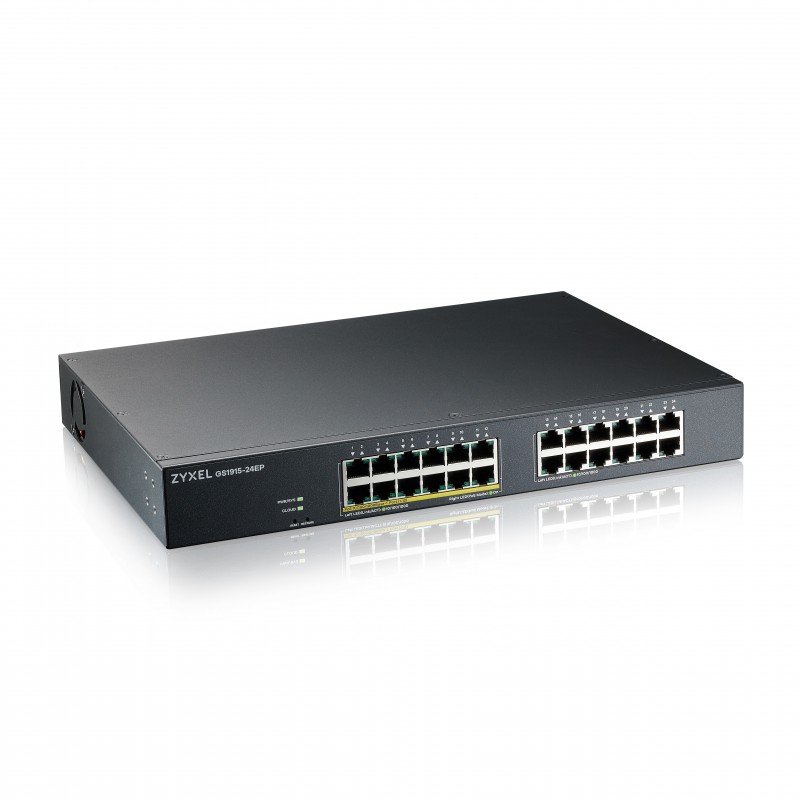 Zyxel GS1915-24EP Gestionado L2 Gigabit Ethernet (10 100 1000) Energía sobre Ethernet (PoE) 1U Negro GS1915-24EP-EU0101F
