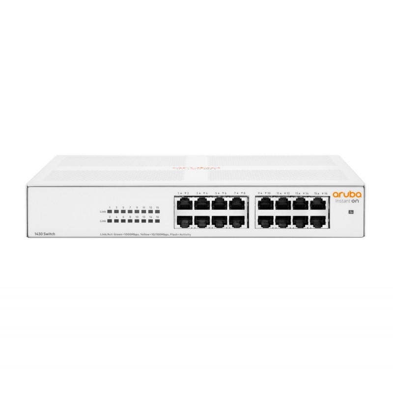 Hewlett Packard Enterprise Aruba Instant On 1430 16G No administrado L2 Gigabit Ethernet (10 100 100 R8R47AABB