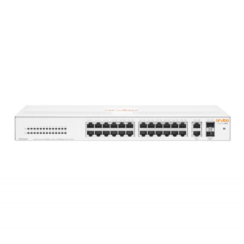 Hewlett Packard Enterprise Aruba Instant On 1430 26G 2SFP No administrado L2 Gigabit Ethernet (10 10 R8R50AABB