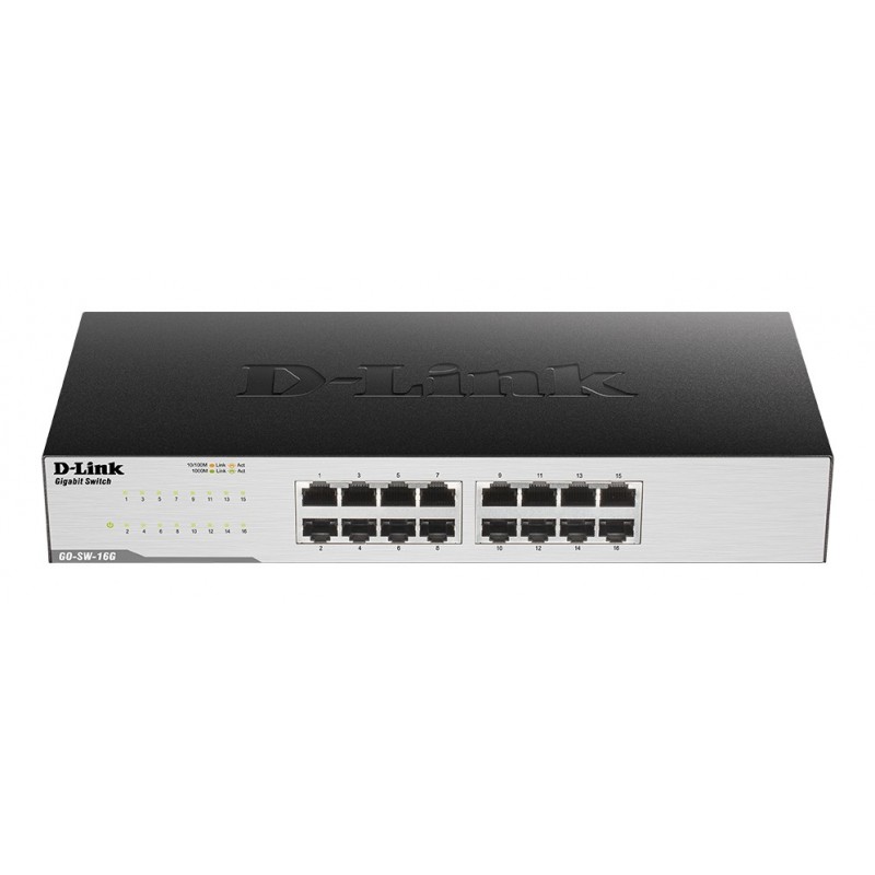 D-Link GO-SW-16G switch No administrado Gigabit Ethernet (10 100 1000) Negro GO-SW-16G?RETAIL