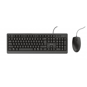 Trust Primo teclado Ratón incluido USB QWERTY Español Negro 23972