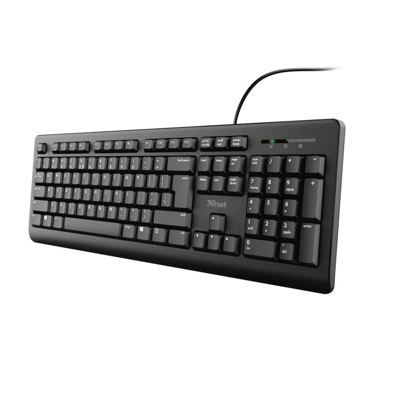 Trust TK-150 teclado USB QWERTY Español Negro 23982