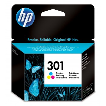 HP Cartucho de tinta original 301 Tri-color Original Cian, Magenta, Amarillo Para HP DeskJet 1000, 1 CH562EE301