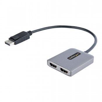 StarTech.com Hub Concentrador MST DisplayPort a 2 Puertos HDMI - HDMI Doble de 4K a 60Hz - Adaptador MST14DP122HD
