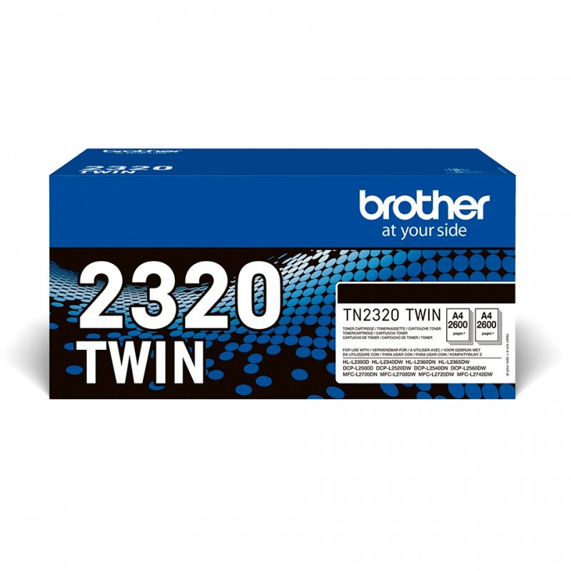 Brother TN-2320TWIN Original Negro TN2320TWIN