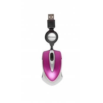 Verbatim Go Mini ratón USB tipo A Óptico 1000 DPI 49021