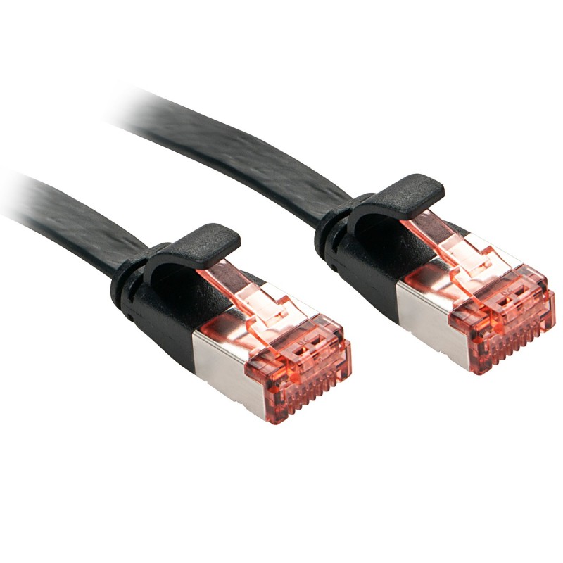 Lindy RJ45 Cat.6 U FTP 5m cable de red Negro Cat6 U FTP (STP) 47574