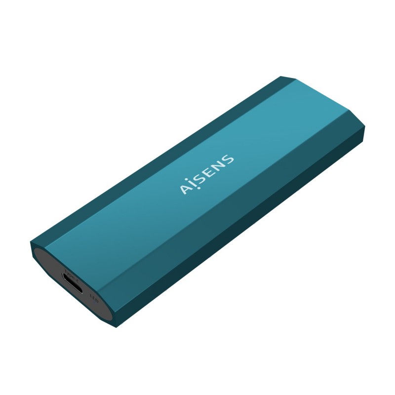 AISENS Caja Externa M.2 (NGFF) ASM2-017B SATA NVMe a Usb3.1 Gen2, Azul ASM2-019BLU