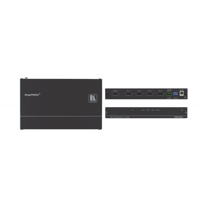 Kramer Electronics VM-4H2 amplificador de línea de video Negro 10-80408090