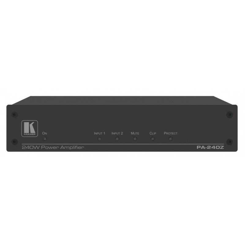 Kramer Electronics PA-240Z amplificador de audio 2.0 canales Rendimiento fase Negro