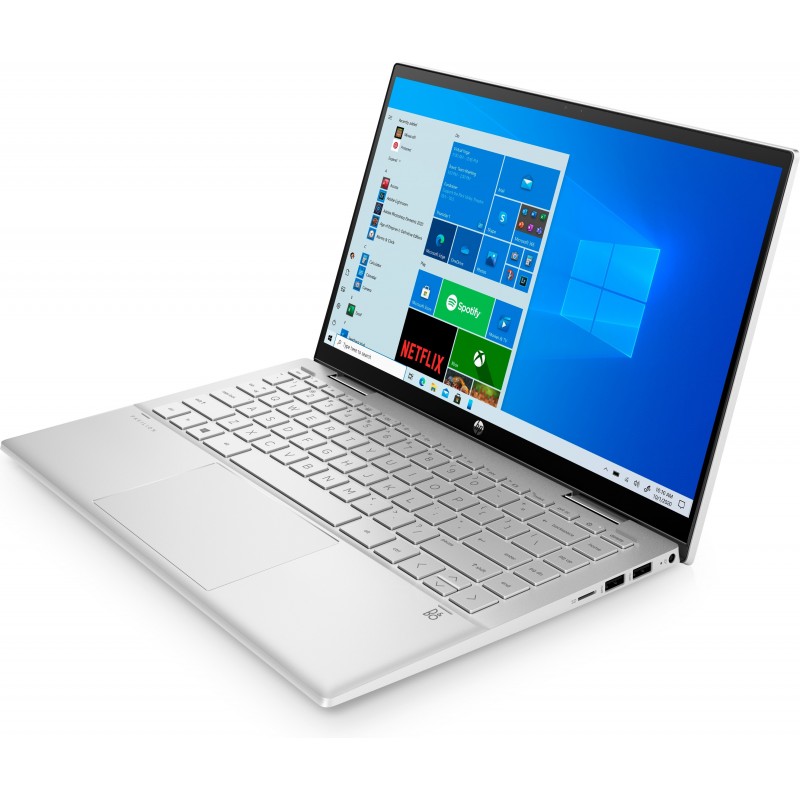 HP Pavilion x360 14-dy0002ns Plata - 14"" - Intel Core i3 - 8GB - 256GB SSD - Windows 10 Home S 48L08EAABE
